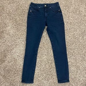 Express Mid Rise Dark Wash Supersoft Skinny Jeans Size 6R